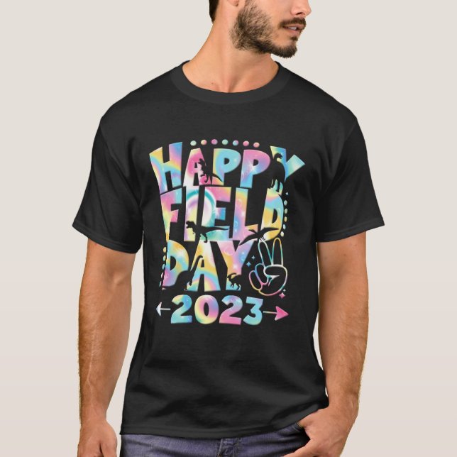 Camiseta Happy Field Days School Trips Cute Rainbow Student (Frente)