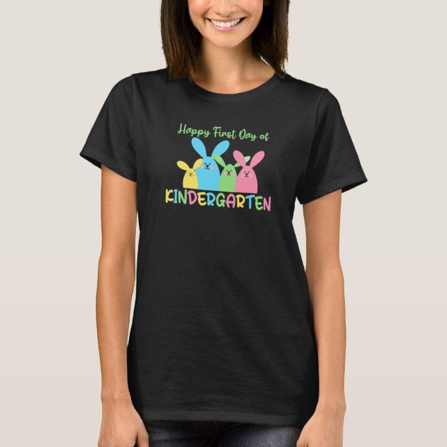 Camiseta Happy first Day of Kindergarten   (Frente)