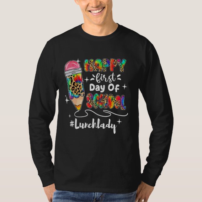 Camiseta Happy First Day of School Back to School Teacher K (Frente)