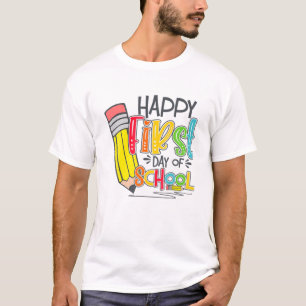 Camiseta Happy First Day Of School Funny Teacher