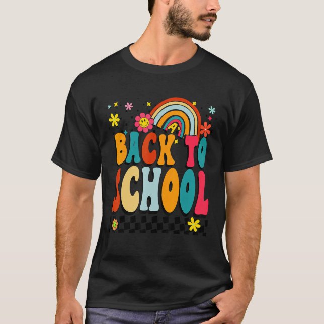 Camiseta Happy First Day Of School Welcome Back To School S (Frente)