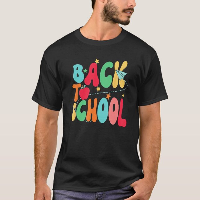 Camiseta Happy First Day Of School Welcome Back To School S (Frente)