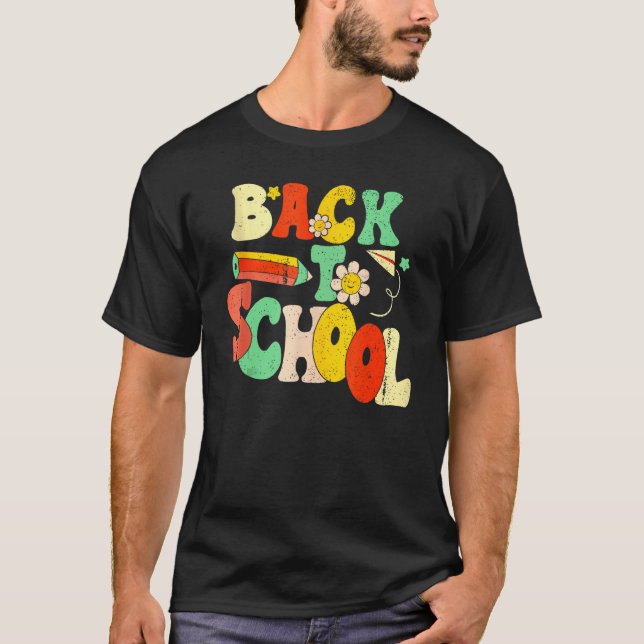 Camiseta Happy First Day Of School Welcome Back To School S (Frente)