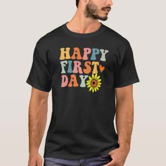 Camiseta Happy First Day Welcome Back To School Teacher Out