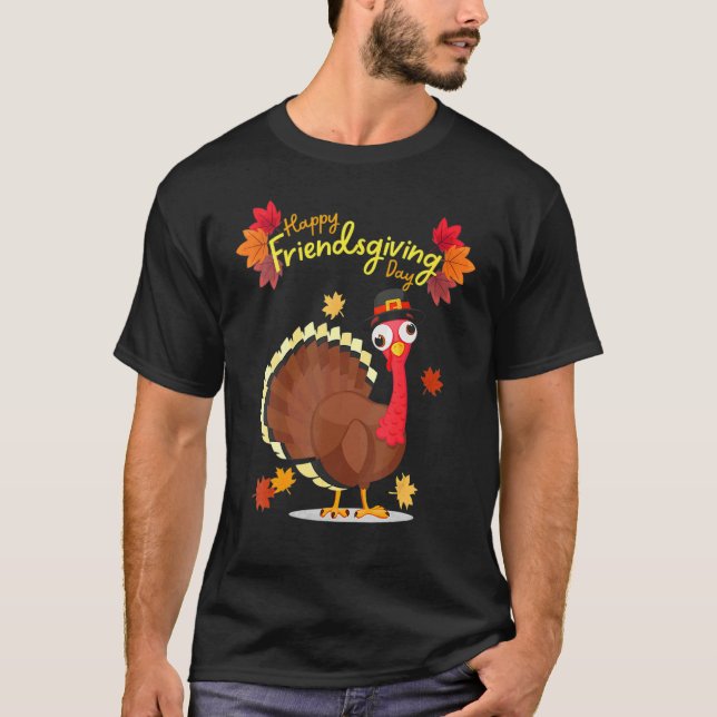 Camiseta Happy Friendsgiving Friends Giving Thanksgiving Tu (Frente)