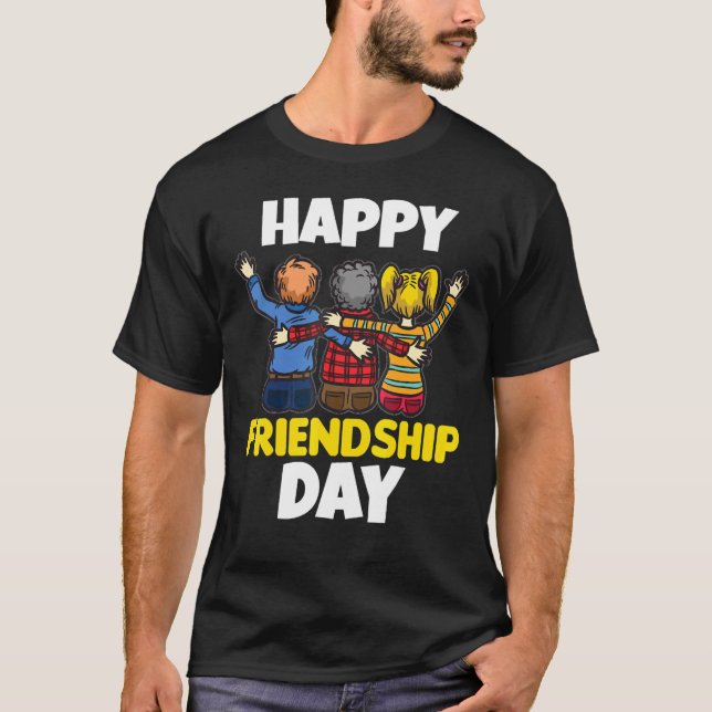 Camiseta Happy Friendship Day Best Friend Squad Best Friend (Frente)