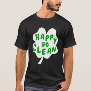 Camiseta Happy Go Clean Rua Dia C Leaf Housekeepin