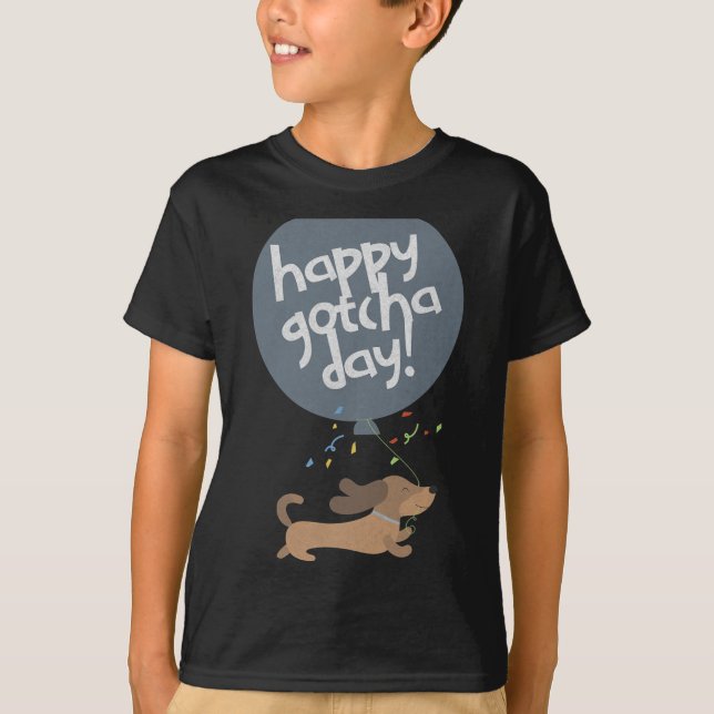 Camiseta Happy Gotcha Day Dog New Puppy Adoption Birthday C (Frente)