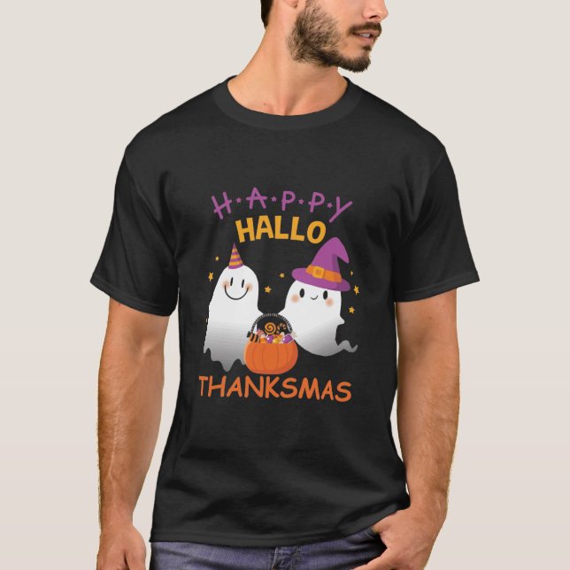 Camiseta Happy Hallo Thanksmas (Frente)