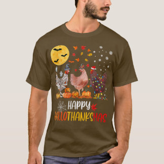 Camiseta Happy Hallothankmas Chicken