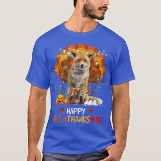 Camiseta Happy Hallothanksmas Fo Lover Halloween Thanksgivi
