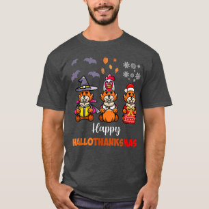 Camiseta Happy Hallothanksmas Fo Lovers Halloween Thankdon