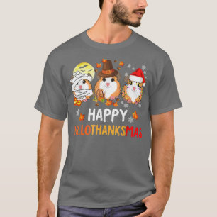 Camiseta Happy Hallothanksmas Guiné Pigs