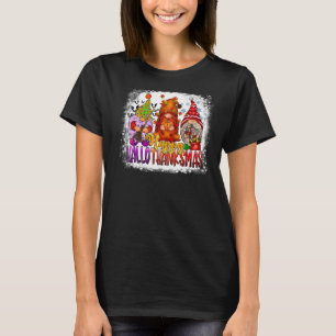 Camiseta Happy Hallothanksmas Three Cute Gnomos Holiday Sea