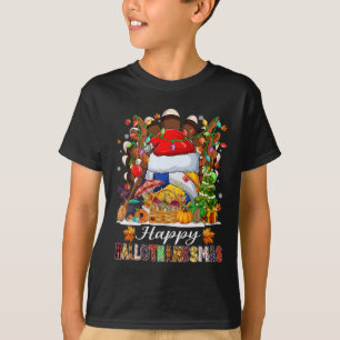 Camiseta Happy Hallothanksmas Voleibol Halloween Thanksgi