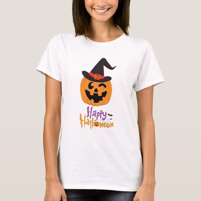Camiseta Happy Halloween !!! (Frente)