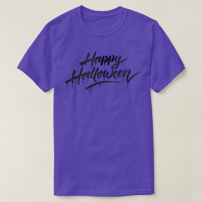Camiseta Happy Halloween Christmas Simple Design  (Frente do Design)