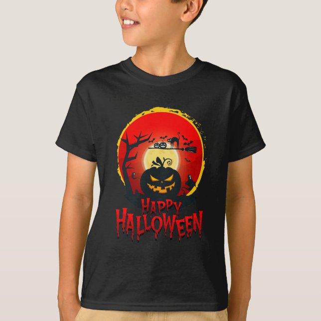 Camiseta Happy Halloween Costume T-Shirt (Frente)