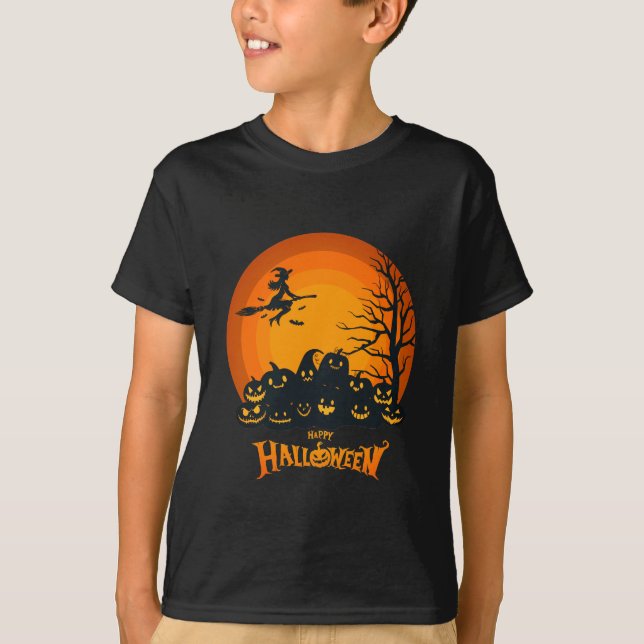 Camiseta Happy Halloween Costume T-Shirt (Frente)