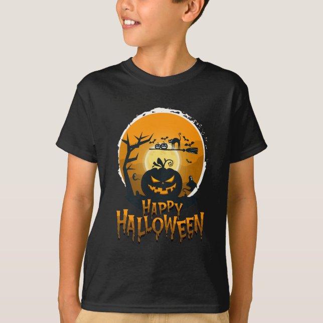 Camiseta Happy Halloween Costume T-Shirt (Frente)