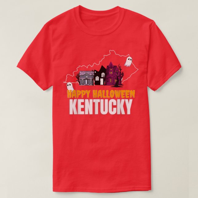 Camiseta Happy Halloween Kentucky (Frente do Design)