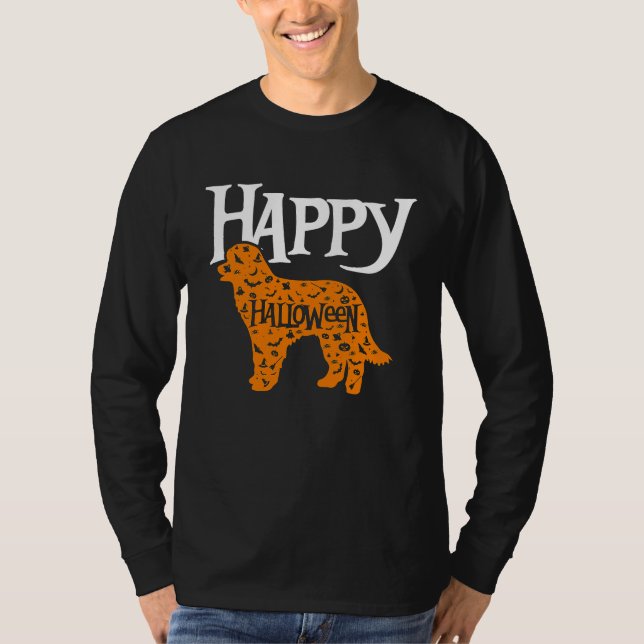 Camiseta Happy Halloween Pyrenean Shepherd (Frente)
