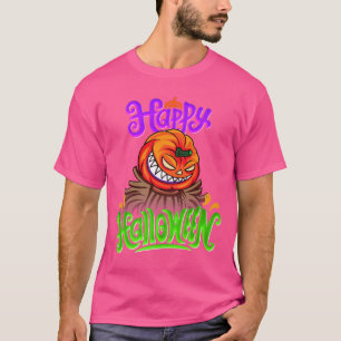 Camiseta Happy Halloween Spooky Pumpkin Jack O Lantern