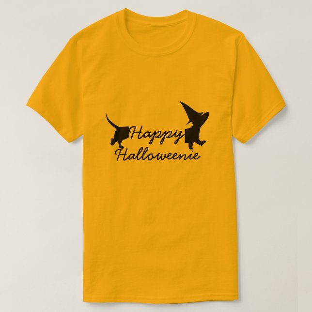 Camiseta Happy Halloweenie T-Shirt (Frente do Design)