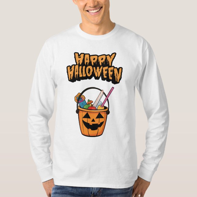 Camiseta Happy Hallowen (Frente)