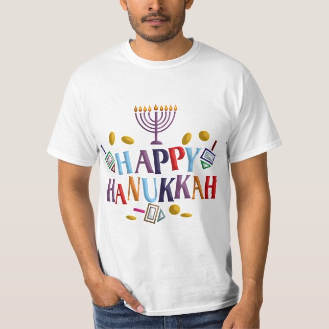 Camiseta Happy Hanukkah (Frente)