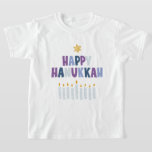 Camiseta Happy Hanukkah<br><div class="desc">Design de Hanukkah.</div>