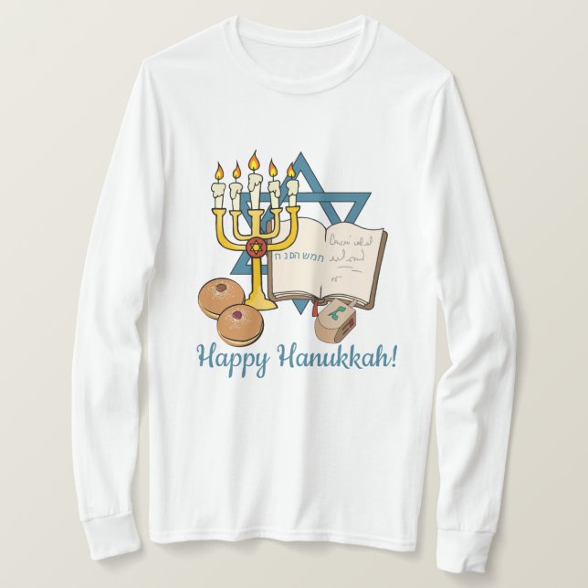Camiseta Happy Hanukkah (Frente do Design)