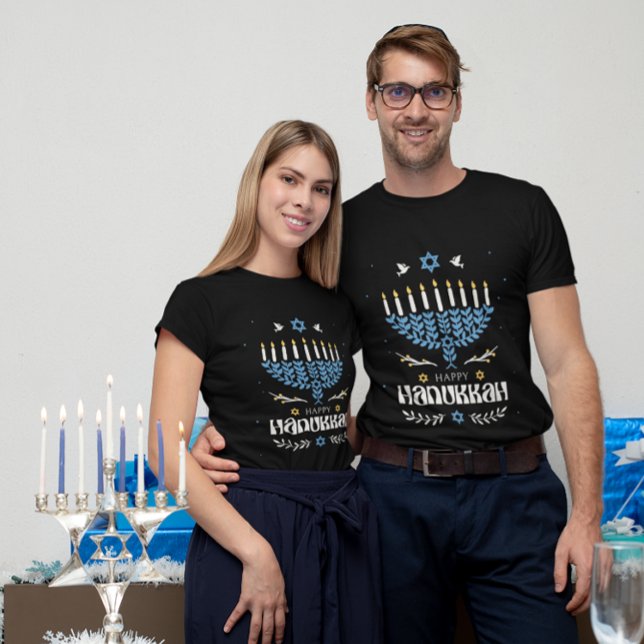 Camiseta Happy Hanukkah (Criador carregado)