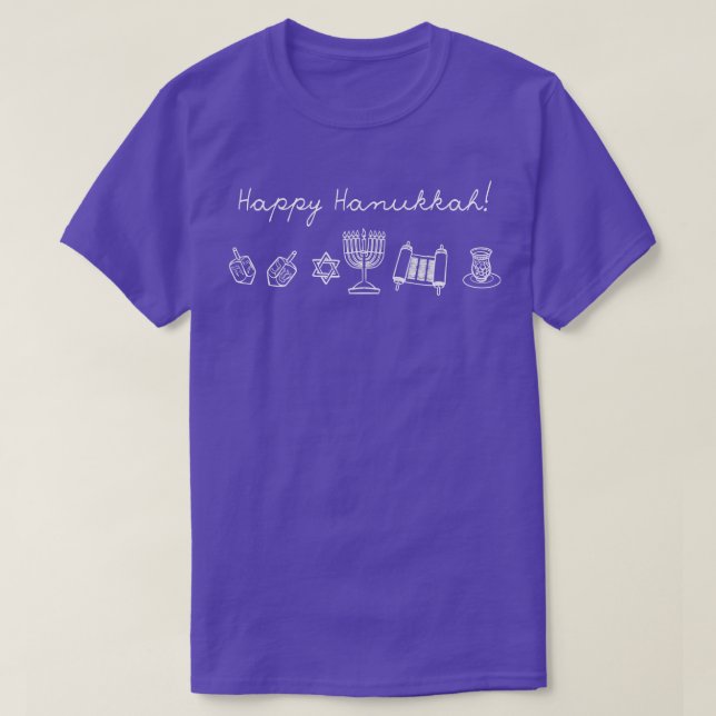 Camiseta Happy Hanukkah (Frente do Design)