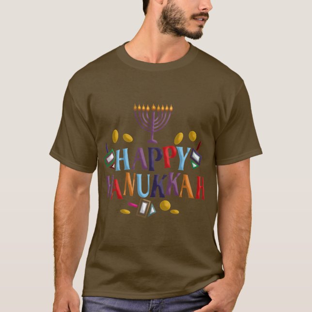 Camiseta Happy Hanukkah (Frente)