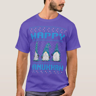 Camiseta Happy-Hanukkah 2021 Gnome-Menorah Dreidel 'Ugly Ch
