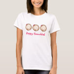 Camiseta Happy Hanukkah Chanukah Jelly Rosquinha<br><div class="desc">Apresenta uma ilustração original de uma rosquinha de gelatina tocada com açúcar em pó. Perfeito para Hanukkah! Esta ilustração Chanukah também está disponível em outros produtos. Não vê o que está procurando? Precisa de ajuda para a personalização? Entre em contato com Rebecca para ter algo projetado só para você.</div>