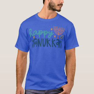 Camiseta Happy Hanukkah Chanukah Menorah Jewish Holiday 