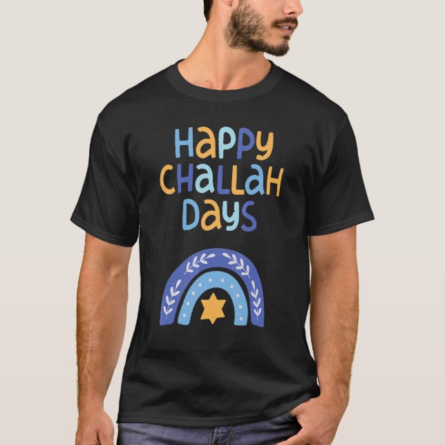 Camiseta Happy Hanukkah Chanukah Rainbow Menorah Jewish Hol (Frente)