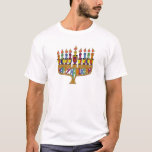 Camiseta Happy Hanukkah Dreidels Menorah<br><div class="desc">Você está vendo a coleção de Design Lee Hiller. Roupa,  Ofertas e Coleções Lee Hiller Fotografia ou Coleção de Arte Digital. Você pode ver sua fotografia da Nature em http://HikeOurPlanet.com/ e seguir seu blog de caminhada no Hot Primavera National Park.</div>