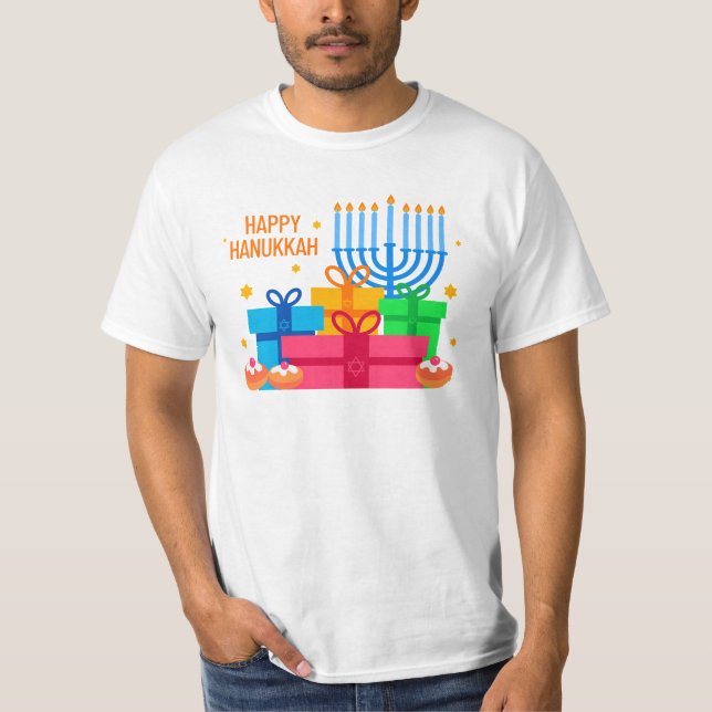 Camiseta Happy Hanukkah | Festival de Hanukkah (Frente)