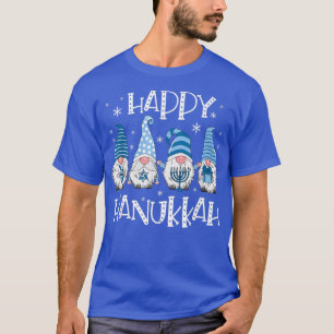 Camiseta Happy Hanukkah Gnome Funny Family Menorah Dreidel 