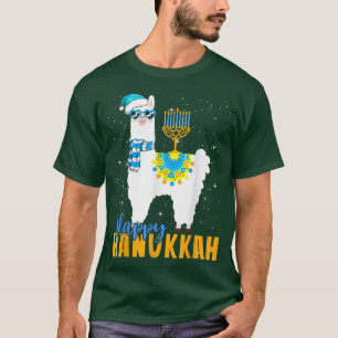 Camiseta Happy Hanukkah Llama Cute Alpaca Chanukah