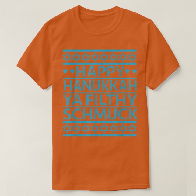 Camiseta Happy Hanukkah Ya Suthy Schmuck Engraçado Judeu Ho (Frente do Design)
