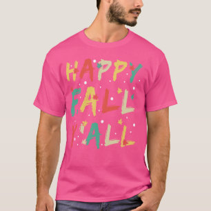 Camiseta Happy Harvest Y All Autumn Vibes Vintage Leaf Peep