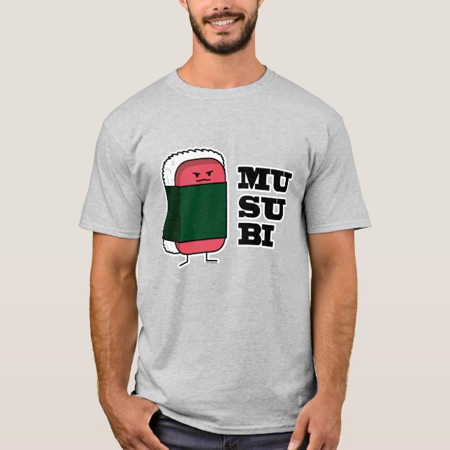 Camiseta Happy Hawaiian Musubi Sushi Nori (Frente)