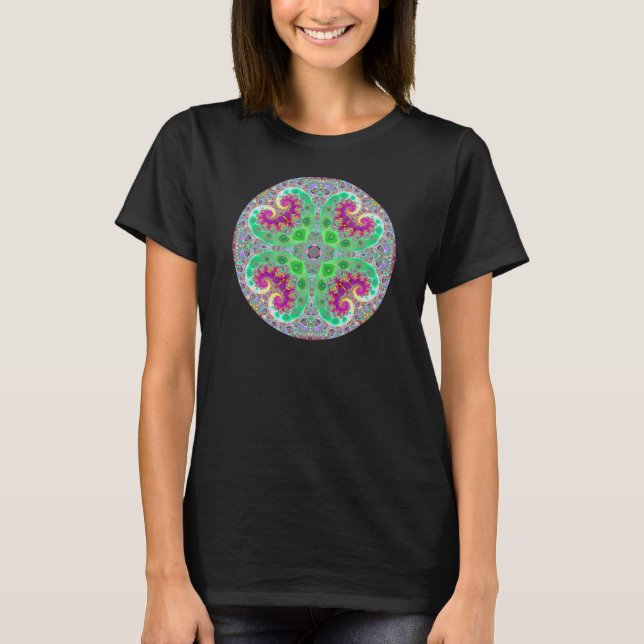 Camiseta Happy Heart Mandala T-Shirt (Frente)