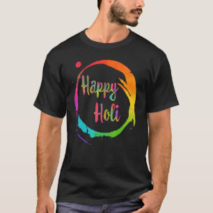 Camiseta Happy Holi Colorful Colors India Dance Hindu Festi