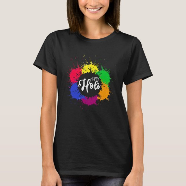 Camiseta Happy Holi Festival India Hindu Spring Men Women K (Frente)