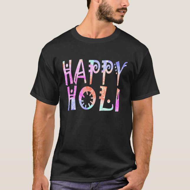 Camiseta Happy Holi Festival Outfit for Women Kids Men Fami (Frente)